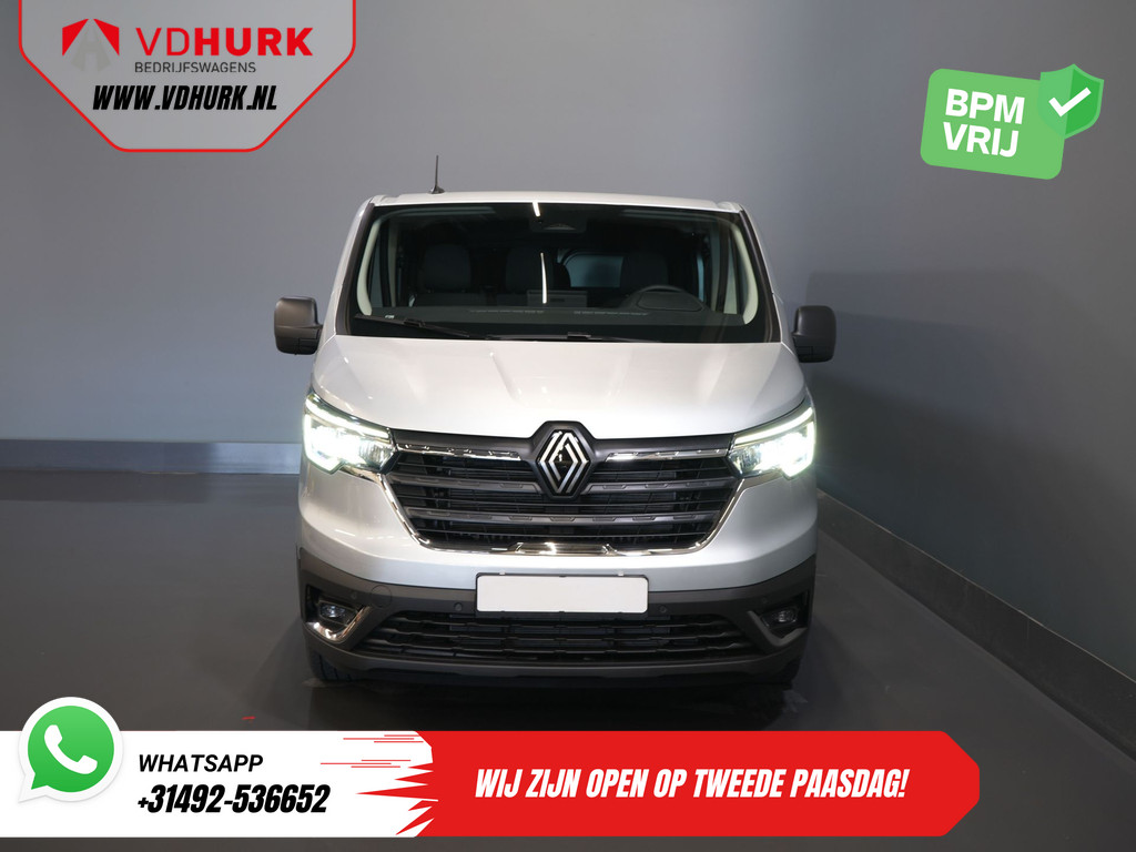 Renault Trafic Bestelbus 2.0 dCi 130 pk L2 BPM VRIJ! DC Dubbel Cabine LED/ 2xSchuifdeur/ Navi/ Carplay/ Camera/ PDC/ Cruise 6