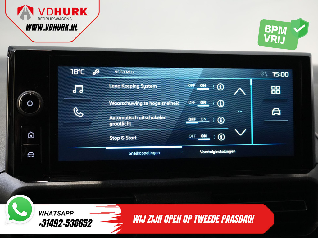Peugeot Partner Bestelbus 1.5 HDi 130 pk Aut. L2 BPM VRIJ! Virtual Cockpit/ Carplay/ Climate/ Camera/ PDC/ Cruise 21