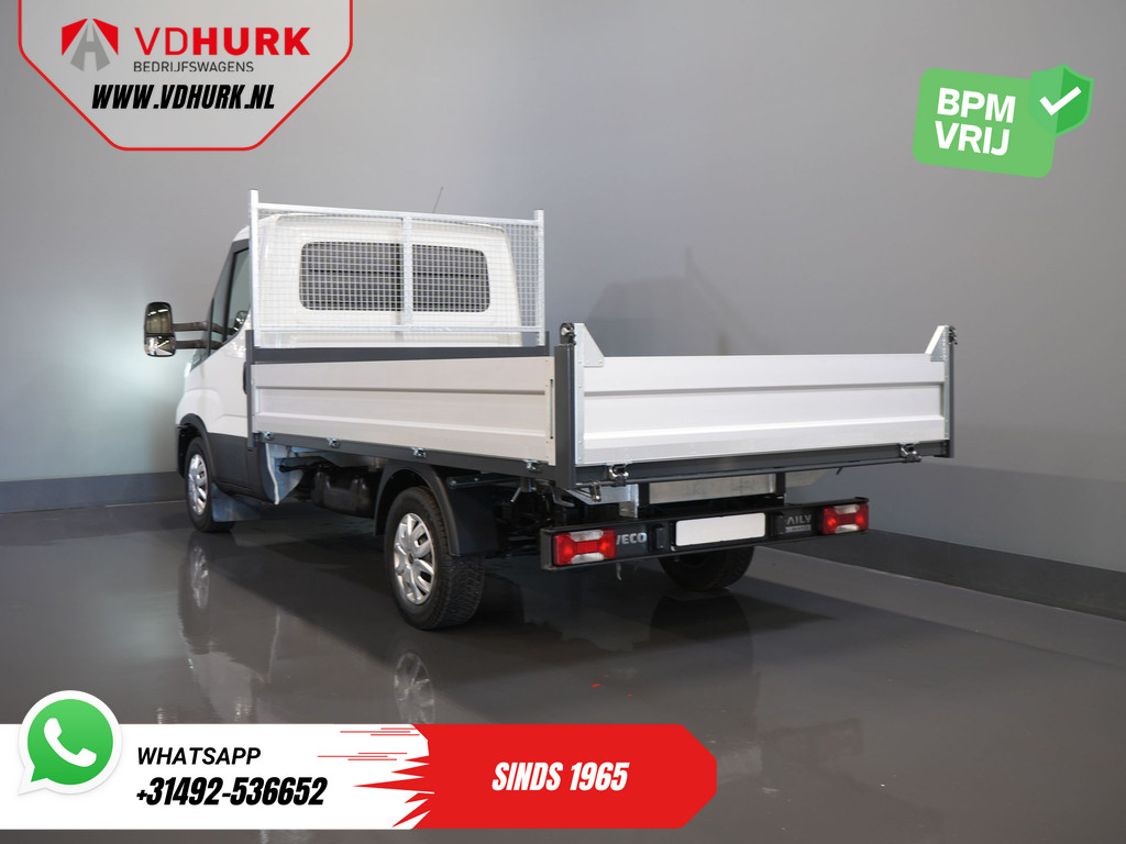 Iveco Daily Open laadbak 35S16V 2.3 160 pk Aut. ZF 3 Zijde Kipper BPM VRIJ! 3.5t Trekverm./ LED/ Gev.Stoel/ Climate/ Cruise/ DAB/ Open Laadbak/ Pick Up/  1
