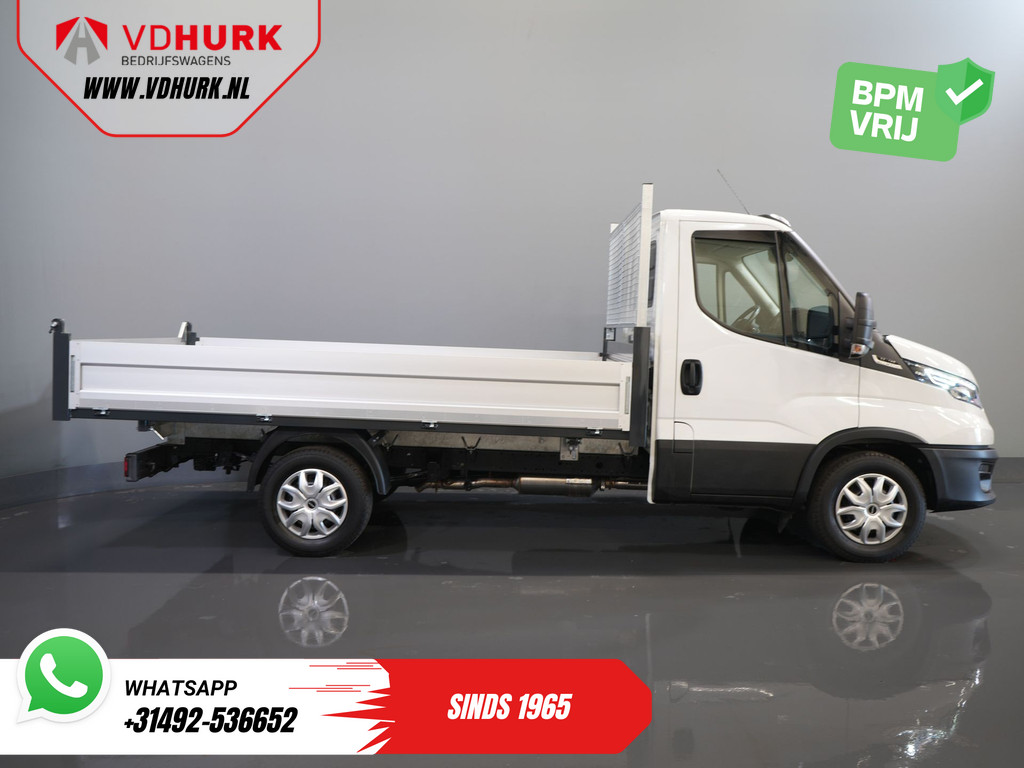 Iveco Daily Open laadbak 35S16V 2.3 160 pk Aut. ZF 3 Zijde Kipper BPM VRIJ! 3.5t Trekverm./ LED/ Gev.Stoel/ Climate/ Cruise/ DAB/ Open Laadbak/ Pick Up/  10