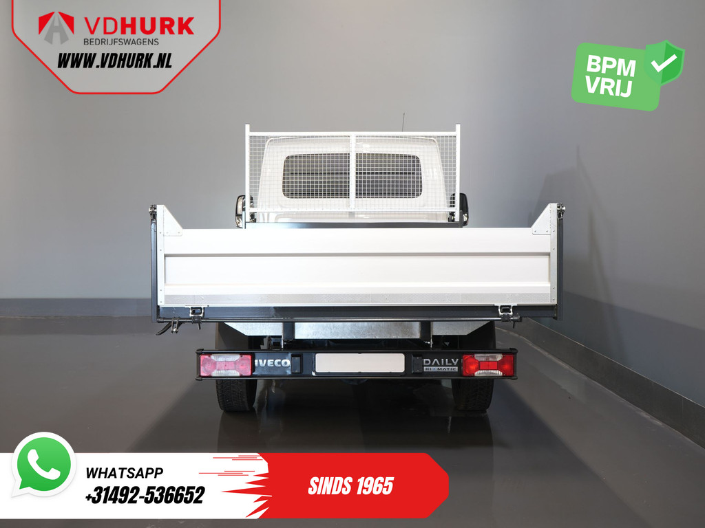 Iveco Daily Open laadbak 35S16V 2.3 160 pk Aut. ZF 3 Zijde Kipper BPM VRIJ! 3.5t Trekverm./ LED/ Gev.Stoel/ Climate/ Cruise/ DAB/ Open Laadbak/ Pick Up/  5