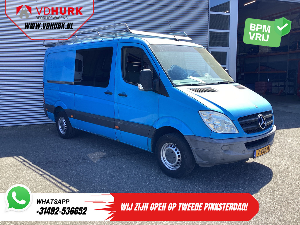 Mercedes-Benz Sprinter Bestelbus 313 2.2 CDI Aut. L2 DC Dubbel Cabine EXPORT ONLY Airco/ 2.8t Trekverm./ Imperiaal & Trap 0