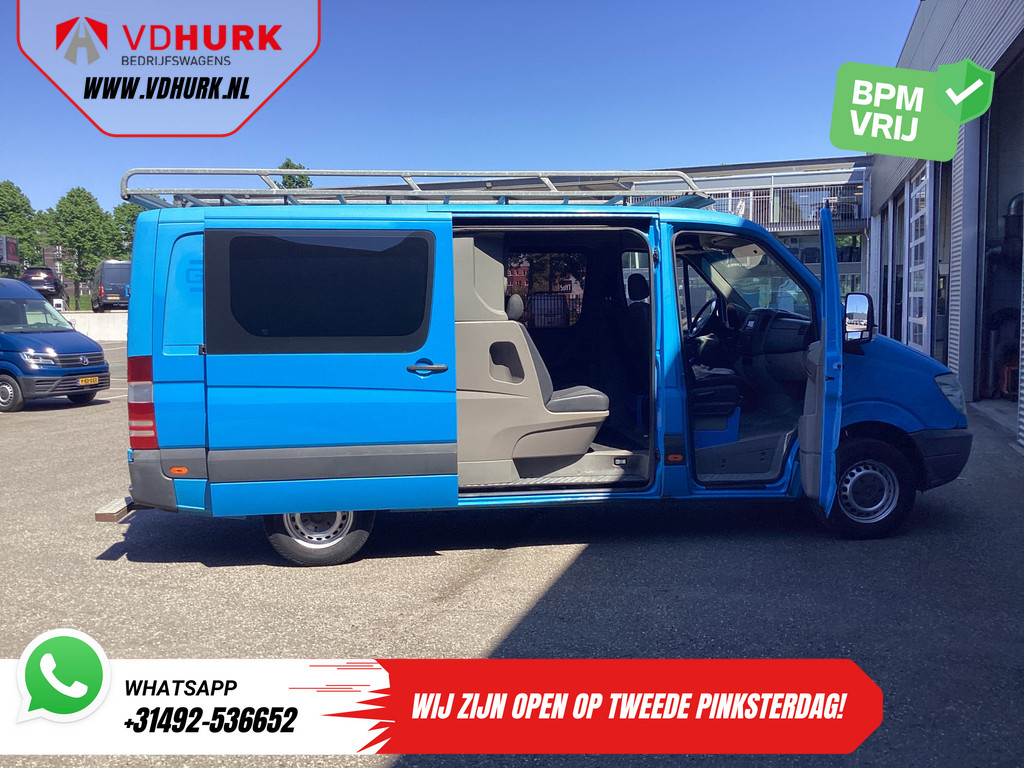 Mercedes-Benz Sprinter Bestelbus 313 2.2 CDI Aut. L2 DC Dubbel Cabine EXPORT ONLY Airco/ 2.8t Trekverm./ Imperiaal & Trap 5
