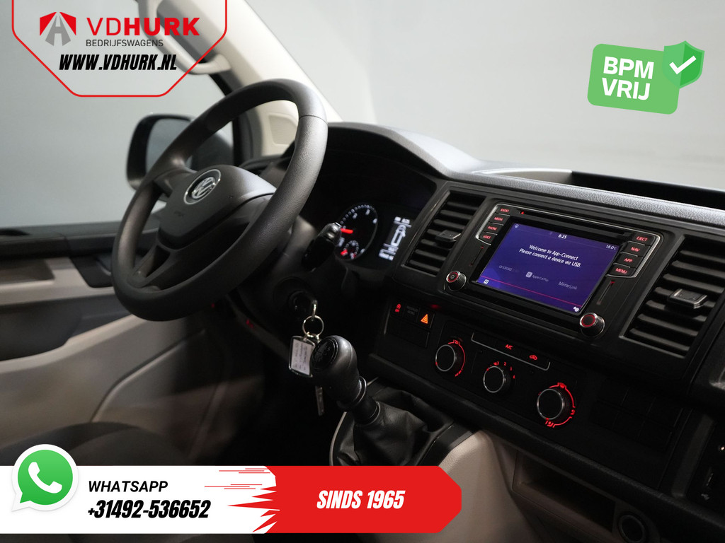 Volkswagen Transporter Bestelbus 2.0 TDI L2 DC Dubbel Cabine BPM VRIJ! NL Auto/ Imperiaal/ Carplay/ 18