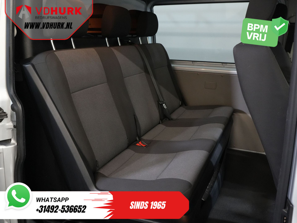 Volkswagen Transporter Bestelbus 2.0 TDI L2 DC Dubbel Cabine BPM VRIJ! NL Auto/ Imperiaal/ Carplay/ 18