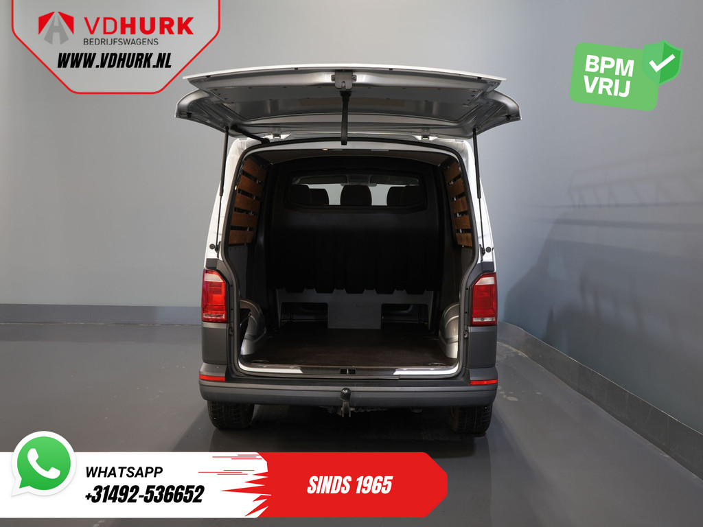 Volkswagen Transporter Bestelbus 2.0 TDI L2 DC Dubbel Cabine BPM VRIJ! NL Auto/ Imperiaal/ Carplay/ 18