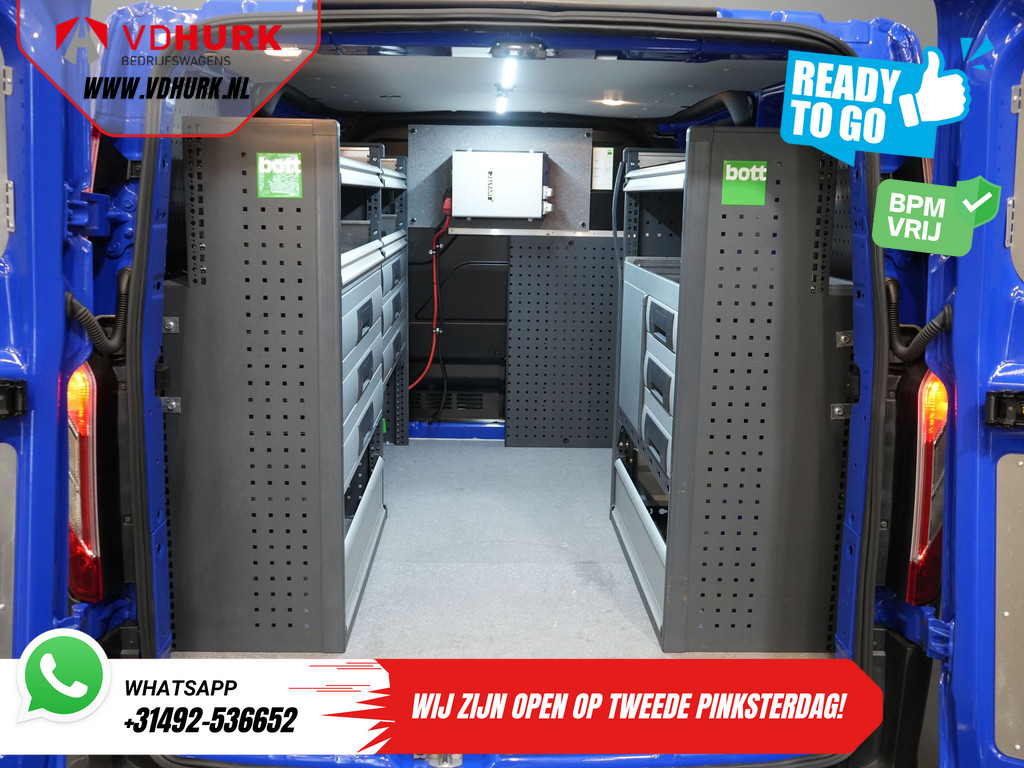 Ford Transit Custom Bestelbus 2.0 TDCI 130 pk Aut. BPM VRIJ! Ready2Go! BOTT Inrichting L+R/ Riem V.V/ Omvormer/ Gev.Stoel/ Stoelverw./ Cruise/ PDC/ Trekhaak/  14