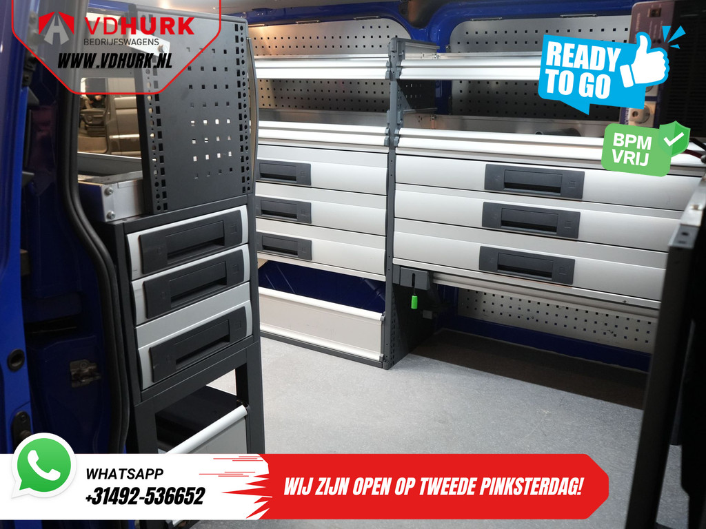 Ford Transit Custom Bestelbus 2.0 TDCI 130 pk Aut. BPM VRIJ! Ready2Go! BOTT Inrichting L+R/ Riem V.V/ Omvormer/ Gev.Stoel/ Stoelverw./ Cruise/ PDC/ Trekhaak/  18