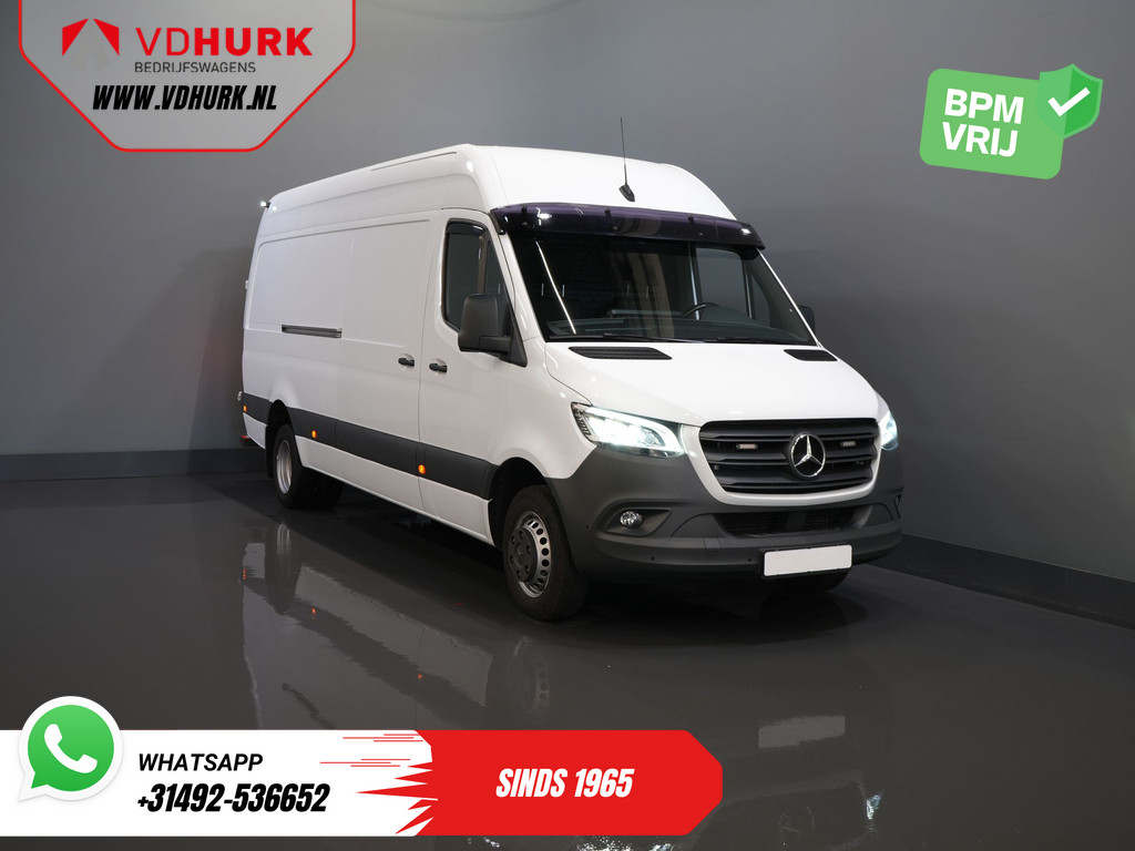 Mercedes-Benz Sprinter Bestelbus 519 3.0 CDI V6 Aut. L3H2 BPM VRIJ! LED/ Dubbel lucht/ 270Gr. Deuren/ Alarm III/ Navi/ Carplay/ Camera/ PDC/ Cruise/ Trekhaak/ Ai 0