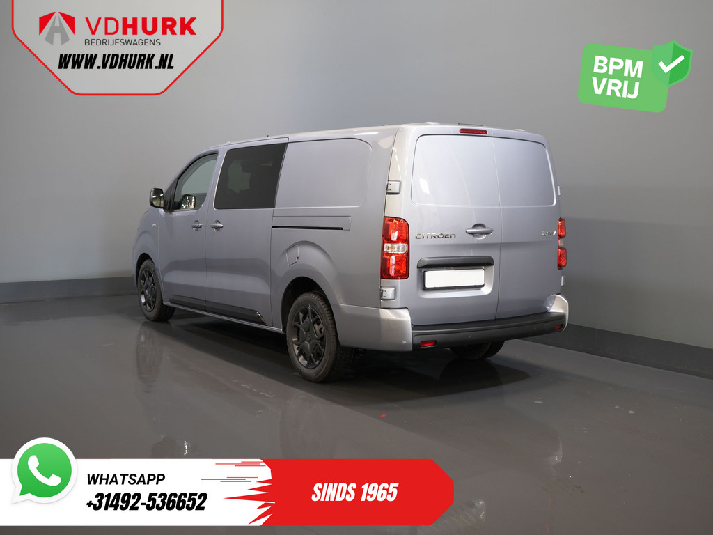 Citroën Jumpy Bestelbus 2.0 HDI 180 pk Aut. L3 DC Dubbel Cabine BPM VRIJ! 6 Pers./ 2x Schuifdeur/ Carplay/ Navi/ Camera/ Cruise/ Airco 1