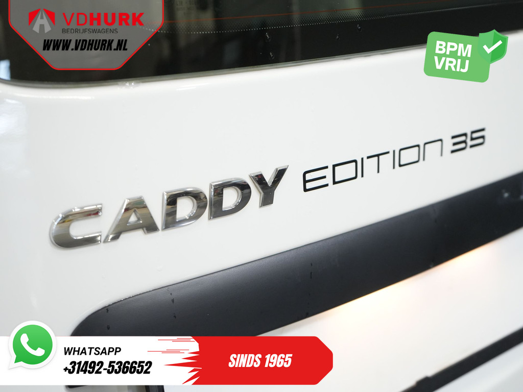 Volkswagen Caddy Bestelbus 2.0 TDI Edition 35 BPM VRIJ! Standkachel/ Stoelverw./ CarPlay/ PDC/ LMV/ Cruise/ Trekhaak/ Airco 16