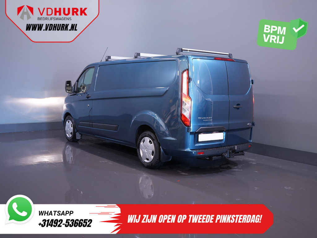 Ford Transit Custom Bestelbus 2.0 TDCI 130 pk Aut. L2 Trend BPM VRIJ! Adapt. Cruise/ Carplay/ Camera/ Navi/ PDC/ Trekhaak 1