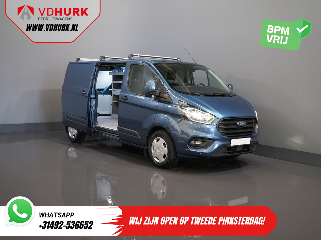 Ford Transit Custom Bestelbus 2.0 TDCI 130 pk Aut. L2 Trend BPM VRIJ! Adapt. Cruise/ Carplay/ Camera/ Navi/ PDC/ Trekhaak 8