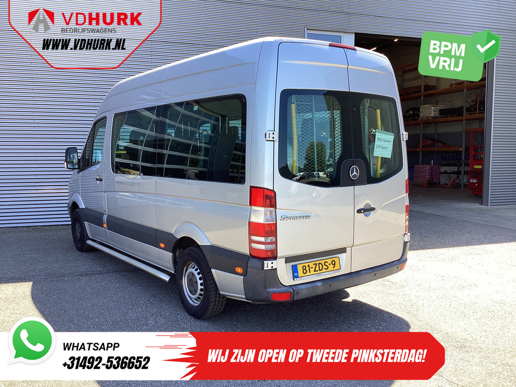 Mercedes-Benz Sprinter Personenvervoer 313 2.2 CDI Aut. L2H2 €10.648,- Incl. BTW BPM VRIJ! EXPORT ONLY Rolstoelvervoer/ Combi/ 9 Persoons/ Kombi/ 9P/ Airco/ Rolstoelli 1