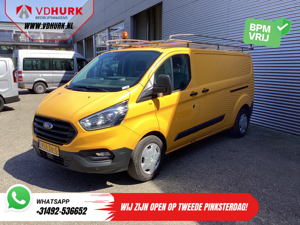 Ford Transit Custom Bestelbus 340 2.0 TDCI 130 pk L2 EXPORT ONLY Trend 2.8t Trekverm./ 2x Schuifdeur/ Imperiaal/ Carplay/ Camera/ Trekhaak 7