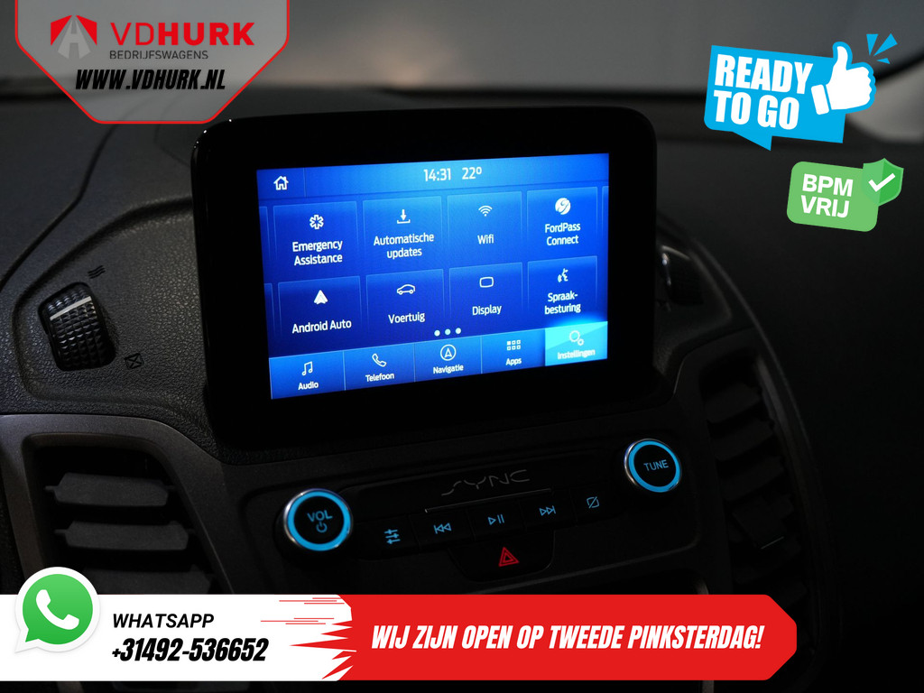 Ford Transit Connect Bestelbus 1.0 EcoBoost BENZINE L2 Trend BPM VRIJ! Ready2Go NL Auto/ Carplay/ Airco/ Camera/ Cruise/ PDC 18
