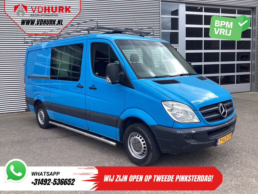Mercedes-Benz Sprinter Bestelbus 313 2.2 CDI Aut. L2 DC Dubbel Cabine EXPORT ONLY Airco/ 2.8t Trekverm./ Imperiaal & Trap/ 7 Pers. 0