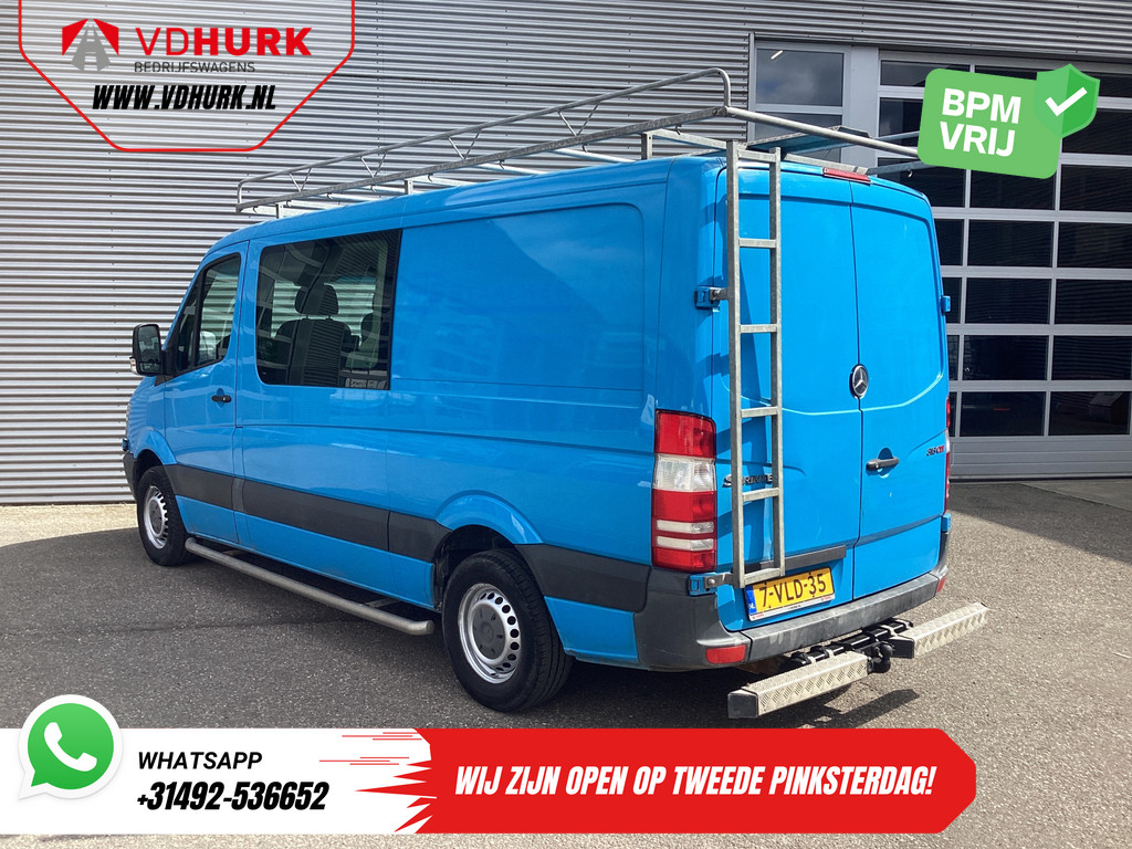 Mercedes-Benz Sprinter Bestelbus 313 2.2 CDI Aut. L2 DC Dubbel Cabine EXPORT ONLY Airco/ 2.8t Trekverm./ Imperiaal & Trap/ 7 Pers. 1