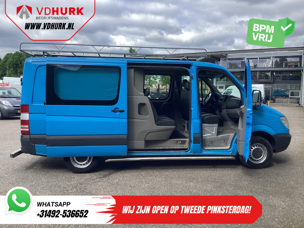 Mercedes-Benz Sprinter Bestelbus 313 2.2 CDI Aut. L2 DC Dubbel Cabine EXPORT ONLY Airco/ 2.8t Trekverm./ Imperiaal & Trap/ 7 Pers. 5