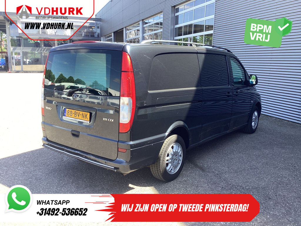 Mercedes-Benz Vito Bestelbus 111 CDI Aut. L3 EXPORT ONLY NL Auto/ APK 01-2026/ Airco/ PDC V+A/ LMV 8