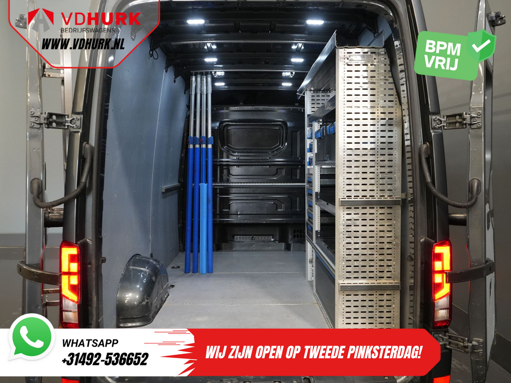 MAN TGE Bestelbus 35 2.0 180 pk DSG Aut. L3H3 BPM VRIJ! Inrichting/ Imperiaal + Ladder/ Tachograaf/ Navi/ Gev.stoel/ CarPlay/ Camera/ PDC/ Cruise/ 14