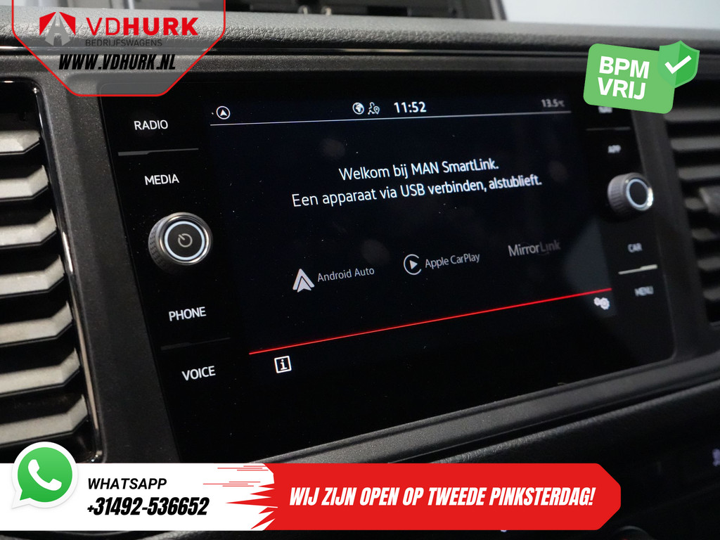MAN TGE Bestelbus 35 2.0 180 pk DSG Aut. L3H3 BPM VRIJ! Inrichting/ Imperiaal + Ladder/ Tachograaf/ Navi/ Gev.stoel/ CarPlay/ Camera/ PDC/ Cruise/ 24