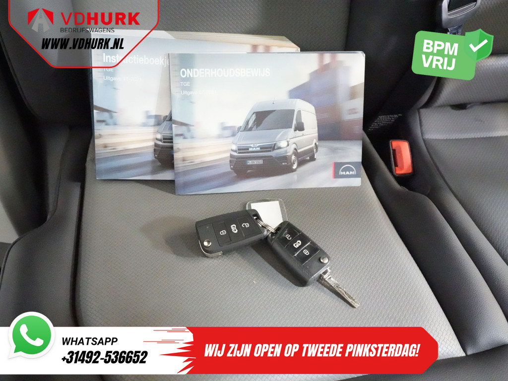MAN TGE Bestelbus 35 2.0 180 pk DSG Aut. L3H3 BPM VRIJ! Inrichting/ Imperiaal + Ladder/ Tachograaf/ Navi/ Gev.stoel/ CarPlay/ Camera/ PDC/ Cruise/ 29