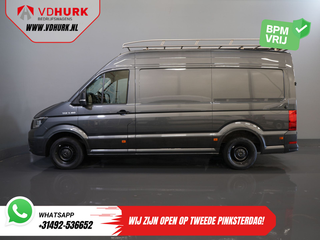 MAN TGE Bestelbus 35 2.0 180 pk DSG Aut. L3H3 BPM VRIJ! Inrichting/ Imperiaal + Ladder/ Tachograaf/ Navi/ Gev.stoel/ CarPlay/ Camera/ PDC/ Cruise/ 9