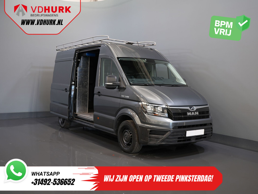 MAN TGE Bestelbus 35 2.0 180 pk DSG Aut. L3H3 BPM VRIJ! Imperiaal+Ladder/ Carplay/ Gev.stoel/ Inrichting/ Camera/ PDC/ Cruise/ Trekhaak/ Airco 8