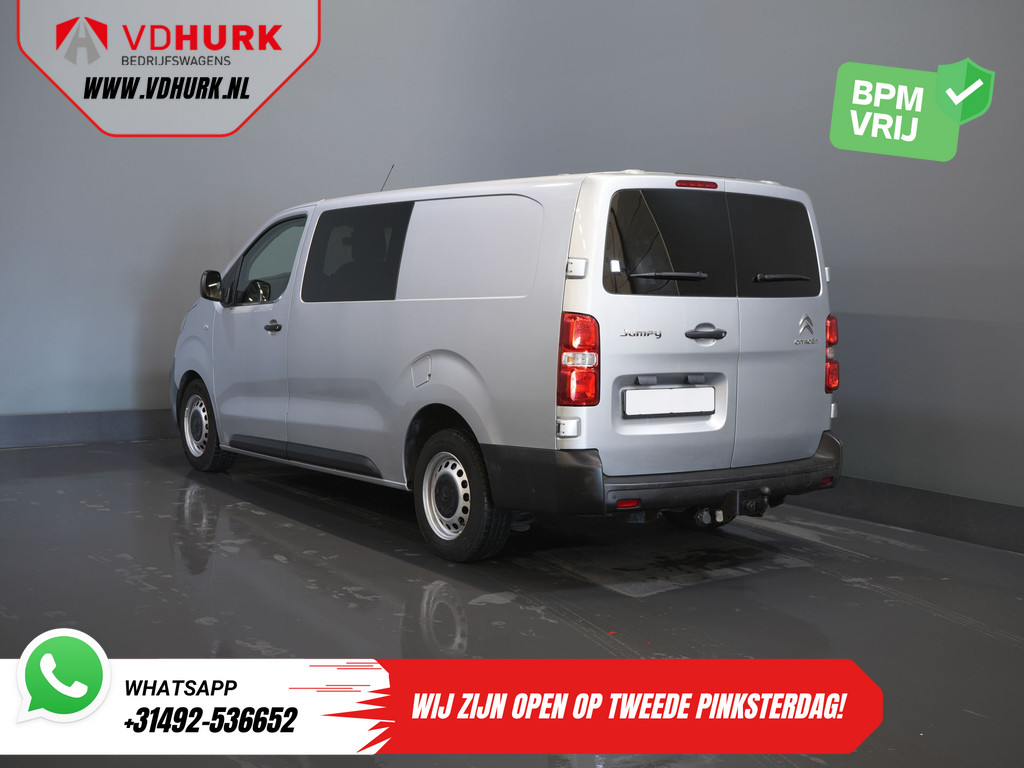 Citroën Jumpy Bestelbus 2.0 HDI 125 pk BPM VRIJ! DC Dubbel Cabine Climate/ Carplay/ Cruise/ Navi/ Trekhaak/ PDC 1