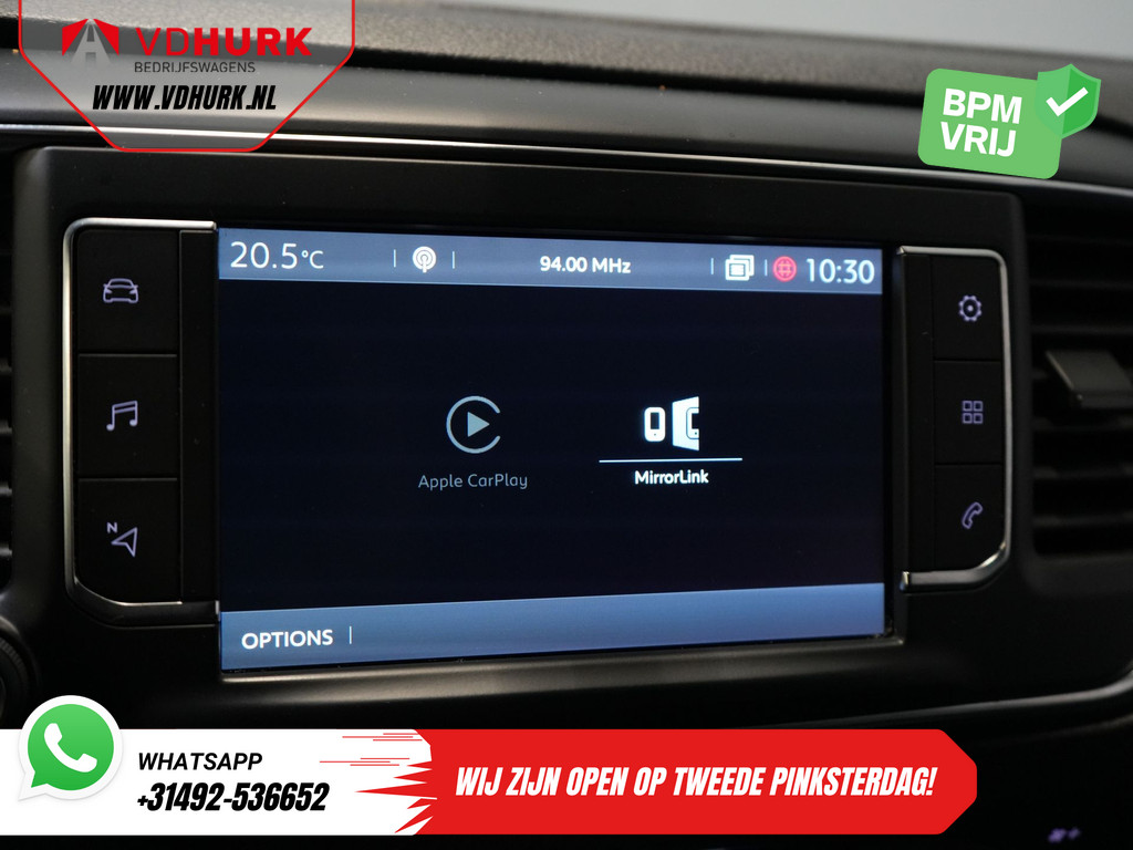 Citroën Jumpy Bestelbus 2.0 HDI 125 pk BPM VRIJ! DC Dubbel Cabine Climate/ Carplay/ Cruise/ Navi/ Trekhaak/ PDC 19