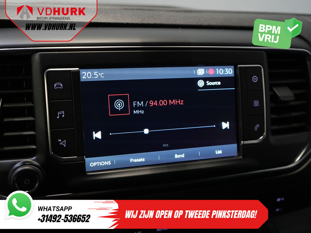 Citroën Jumpy Bestelbus 2.0 HDI 125 pk BPM VRIJ! DC Dubbel Cabine Climate/ Carplay/ Cruise/ Navi/ Trekhaak/ PDC 21
