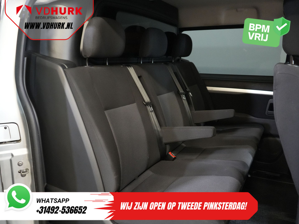 Citroën Jumpy Bestelbus 2.0 HDI 125 pk BPM VRIJ! DC Dubbel Cabine Climate/ Carplay/ Cruise/ Navi/ Trekhaak/ PDC 23