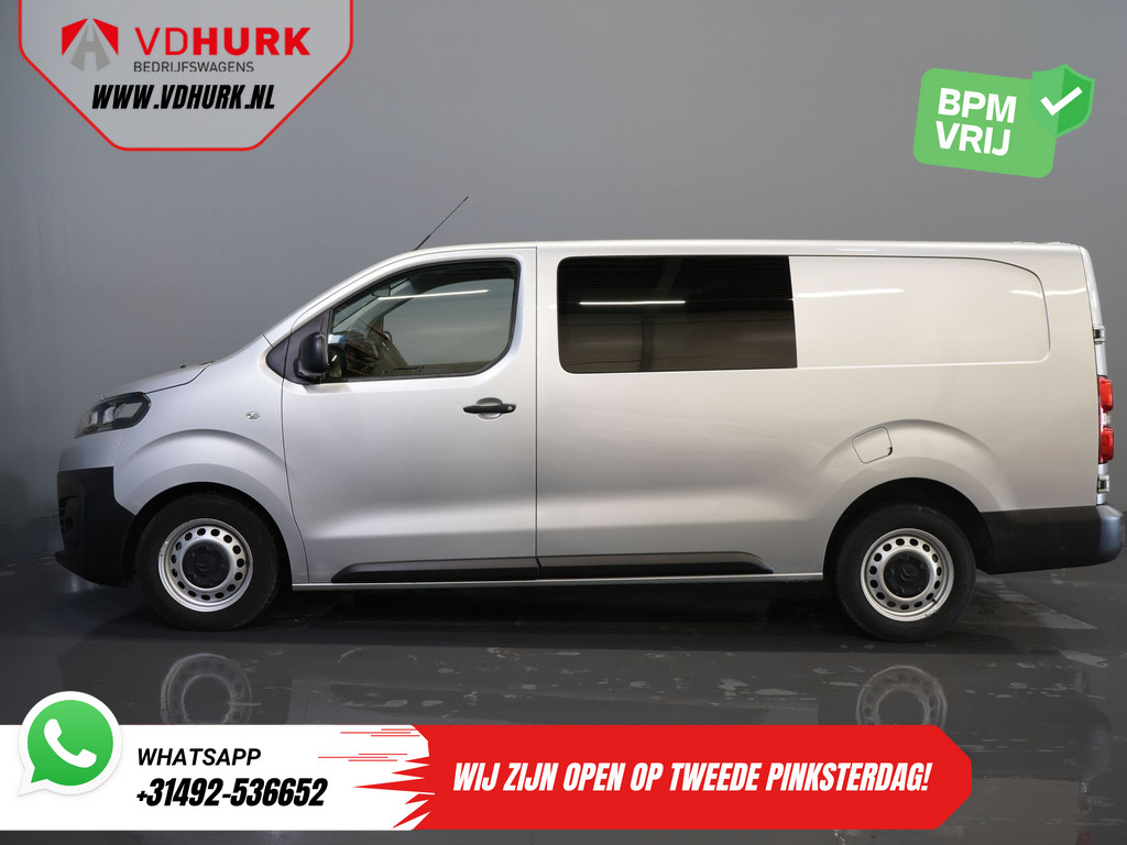 Citroën Jumpy Bestelbus 2.0 HDI 125 pk BPM VRIJ! DC Dubbel Cabine Climate/ Carplay/ Cruise/ Navi/ Trekhaak/ PDC 9