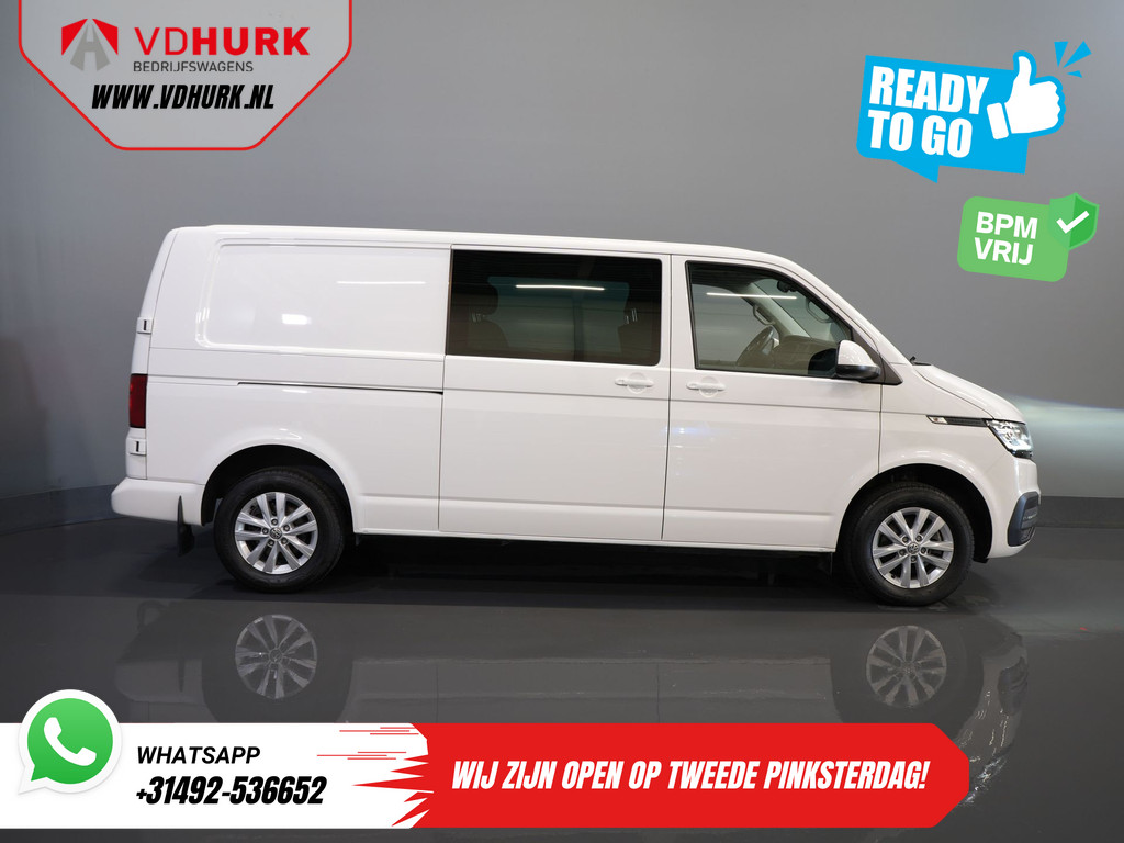 Volkswagen Transporter Bestelbus 2.0 TDI 150 pk Aut. L2 DC Dubbel Cabine BPM VRIJ! Ready2Go 2xSchuifdeur/ Adapt Cruise/ LED/ Standkachel/ Stoelverw./ Carplay/ Ca 10