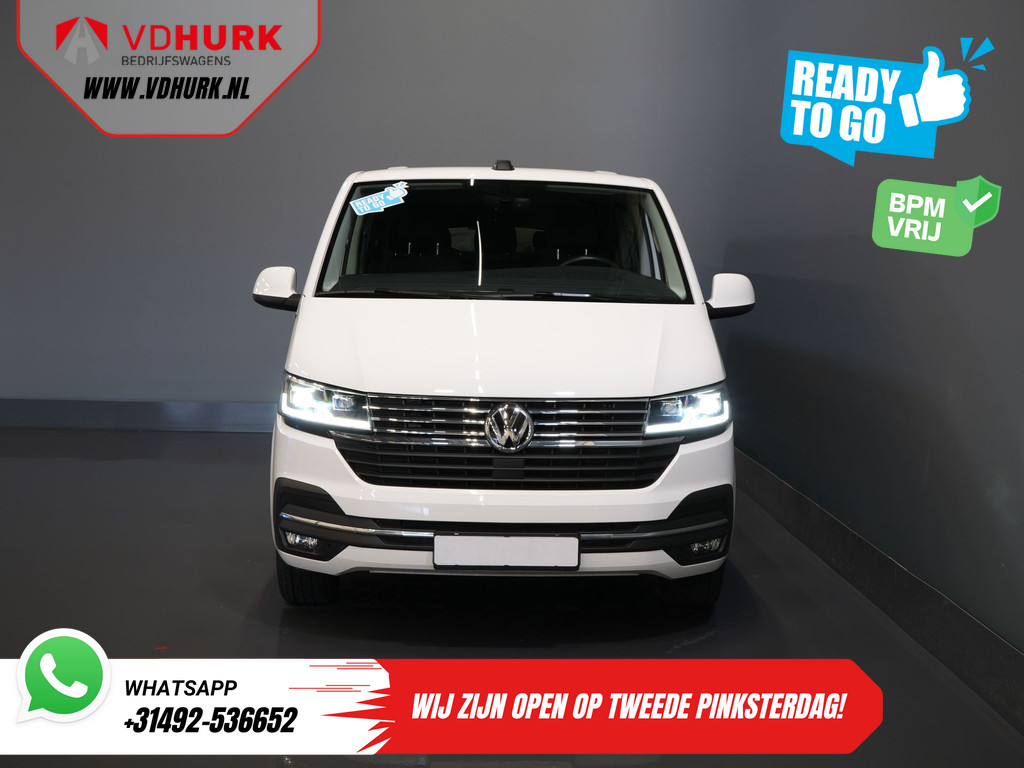 Volkswagen Transporter Bestelbus 2.0 TDI 150 pk Aut. L2 DC Dubbel Cabine BPM VRIJ! Ready2Go 2xSchuifdeur/ Adapt Cruise/ LED/ Standkachel/ Stoelverw./ Carplay/ Ca 6