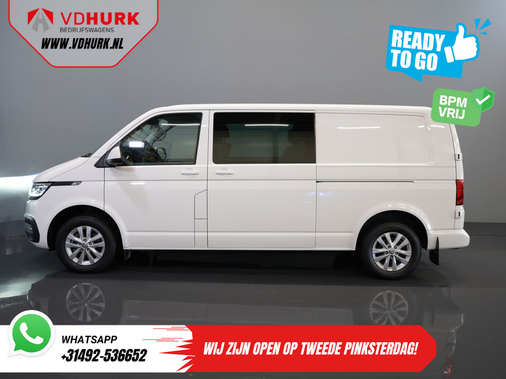 Volkswagen Transporter Bestelbus 2.0 TDI 150 pk Aut. L2 DC Dubbel Cabine BPM VRIJ! Ready2Go 2xSchuifdeur/ Adapt Cruise/ LED/ Standkachel/ Stoelverw./ Carplay/ Ca 9
