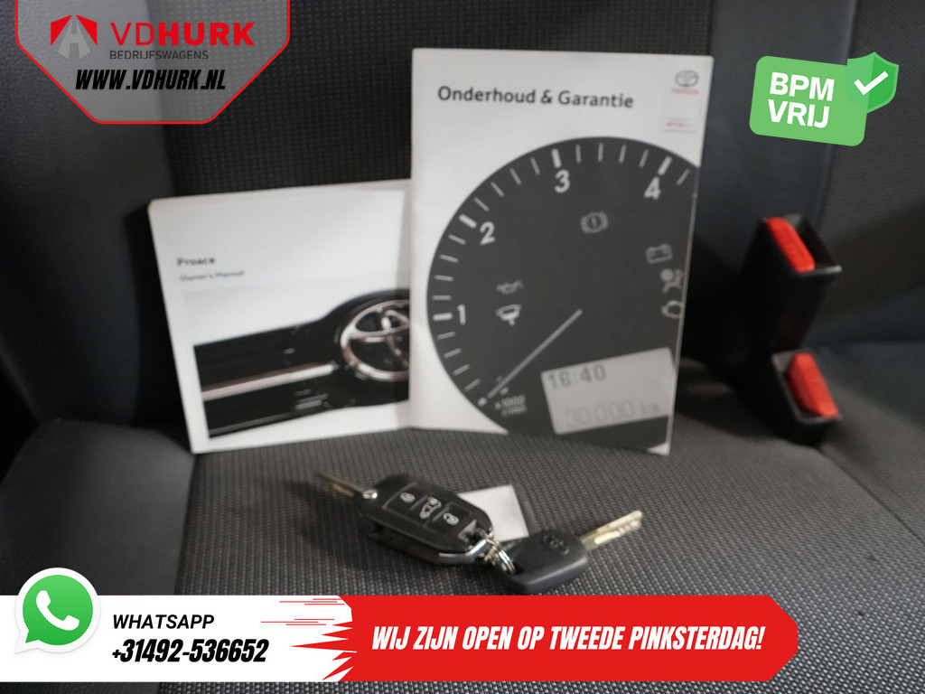 Toyota ProAce Worker Bestelbus 2.0 D-4D 125 pk Aut. L2 BPM VRIJ NL Auto/ 2x Schuifdeur/ Carplay/ Navi/ Camera/ Cruise/ Trekhaak 25