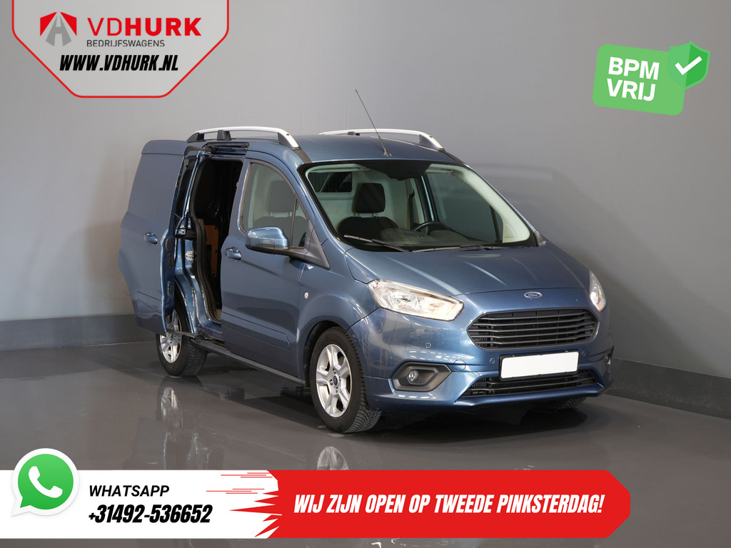 Ford Transit Courier Bestelbus 1.0 EcoBoost BENZINE BPM VRIJ! Dealer Onderhouden/ NL Auto/ Carplay/ Climate/ Cruise/ Stoelverw./ Trekhaak/ LMV 8