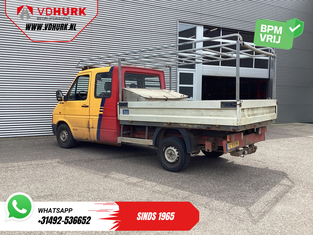 Volkswagen Lt 35 Open laadbak 2.8 TDI 130 pk L3 DC Dubbel Cabine EXPORT ONLY Open laadbak 2.8t Trekverm./ 6 persoons/ Imperiaal/ Trekhaak/ 210x194x40 1