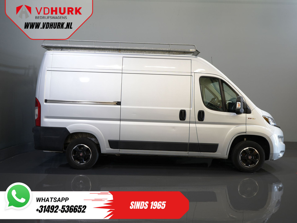 Fiat Ducato Bestelbus 2.3 MJ 120 pk L2H2 BPM VRIJ! Glasresteel/ Glastransporter/ Glaswagen/ Navi/ Climate/ Camera/ 2.5t Trekverm/ Imperiaal 10
