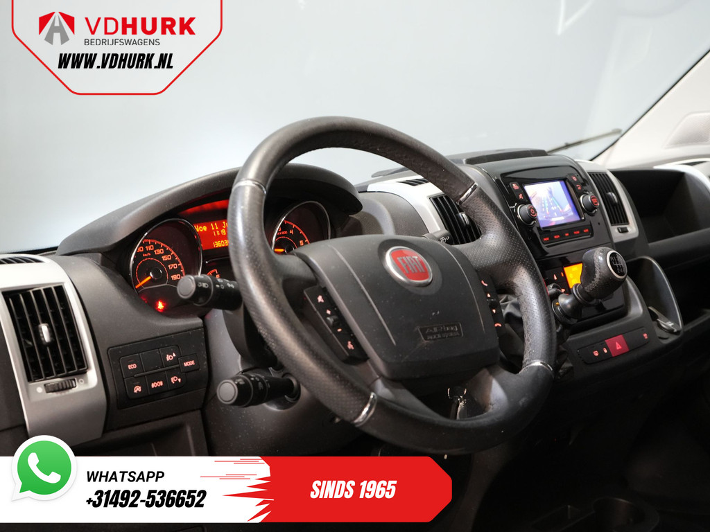 Fiat Ducato Bestelbus 2.3 MJ 120 pk L2H2 BPM VRIJ! Glasresteel/ Glastransporter/ Glaswagen/ Navi/ Climate/ Camera/ 2.5t Trekverm/ Imperiaal 13