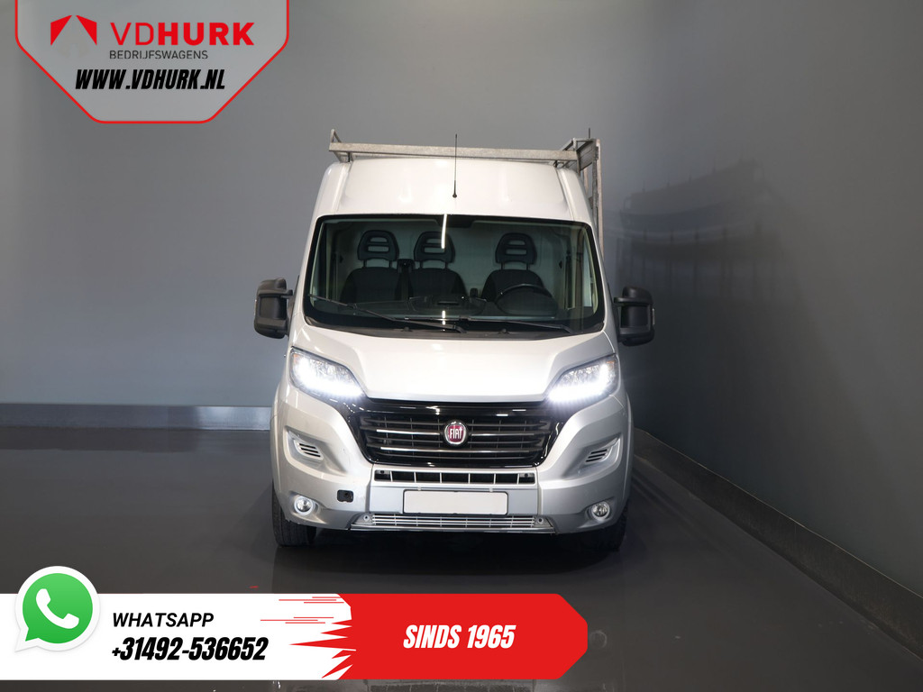 Fiat Ducato Bestelbus 2.3 MJ 120 pk L2H2 BPM VRIJ! Glasresteel/ Glastransporter/ Glaswagen/ Navi/ Climate/ Camera/ 2.5t Trekverm/ Imperiaal 6