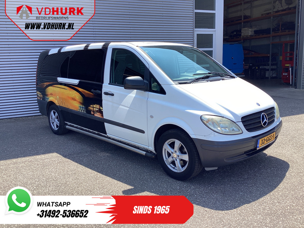 Mercedes-Benz Vito Personenvervoer 109 CDI L3 EXPORT ONLY (€8.349 Incl. BTW/BPM Vrij!) 9 Persoons/ Kombi/ Combi/ 9P/ Sidebars/ Camera/ Trekhaak/ Airco 0