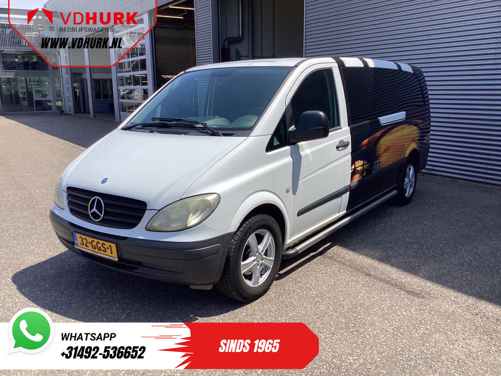 Mercedes-Benz Vito Personenvervoer 109 CDI L3 EXPORT ONLY (€8.349 Incl. BTW/BPM Vrij!) 9 Persoons/ Kombi/ Combi/ 9P/ Sidebars/ Camera/ Trekhaak/ Airco 7