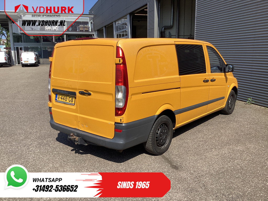 Mercedes-Benz Vito Bestelbus 113 CDI L2 DC Dubbel Cabine EXPORT ONLY Airco/ Cruise/ Trekhaak 8
