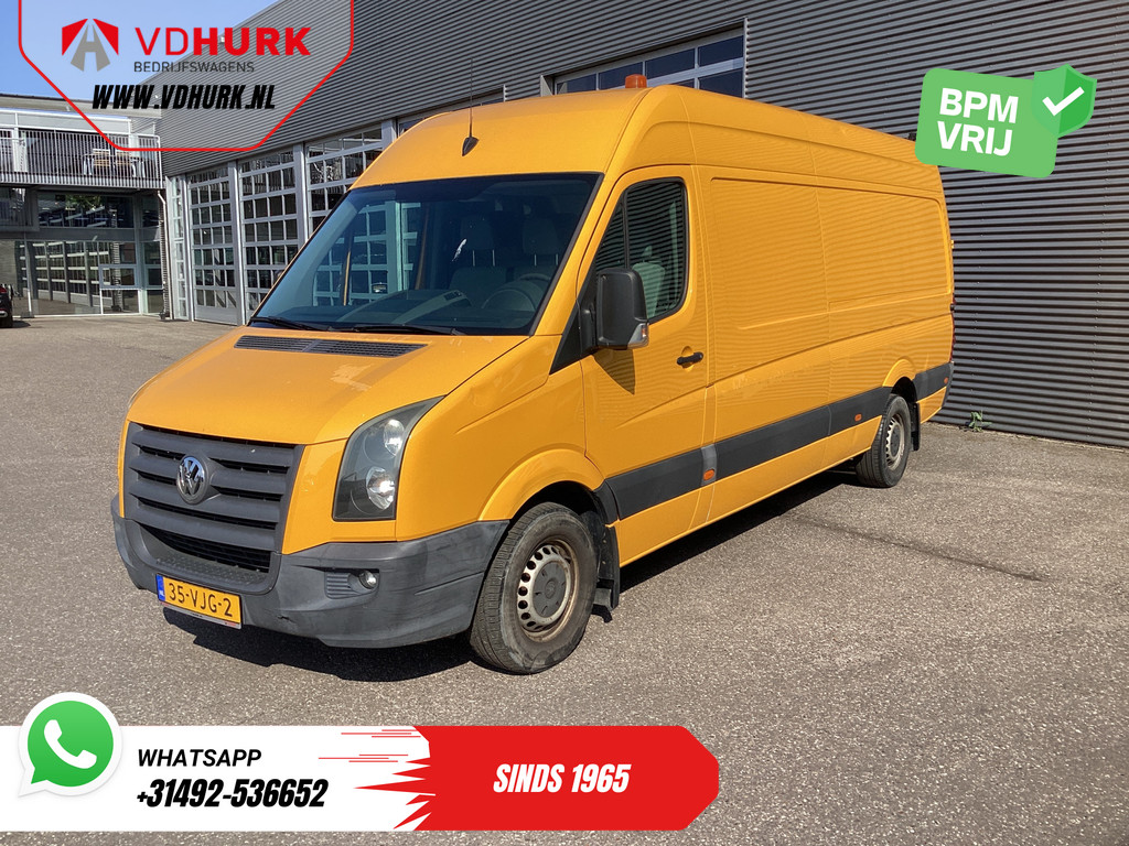 Volkswagen Crafter Bestelbus 32 2.5 TDI 136 pk L3H2 EXPORT ONLY DB Riem V.V./ 2.8t Trekgewicht/ Airco/ 270Gr.Deuren/ Trekhaak 6