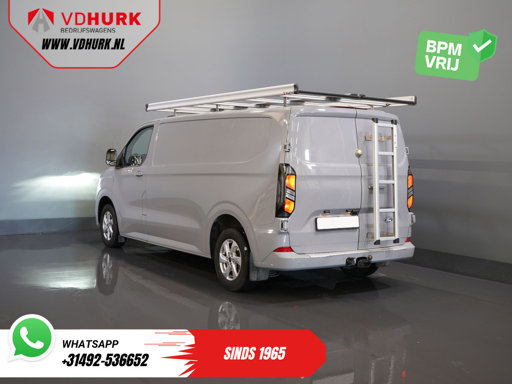 Ford Transit Custom Bestelbus 320 2.0 TDCI 170 pk Aut. L2 Limited BPM VRIJ! Imperiaal + Ladder/ LED/ Stoelverw./ Carplay/ Camera/ PDC/ LMV/ Cruise/ Trekhaak/  1