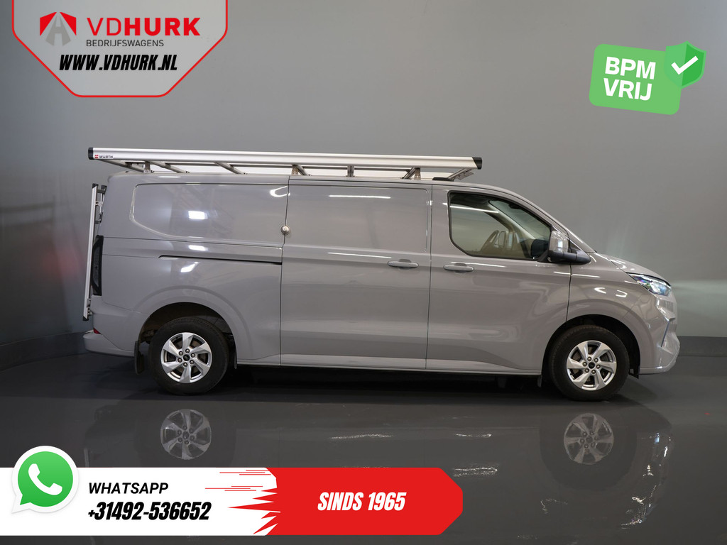Ford Transit Custom Bestelbus 320 2.0 TDCI 170 pk Aut. L2 Limited BPM VRIJ! Imperiaal + Ladder/ LED/ Stoelverw./ Carplay/ Camera/ PDC/ LMV/ Cruise/ Trekhaak/  10