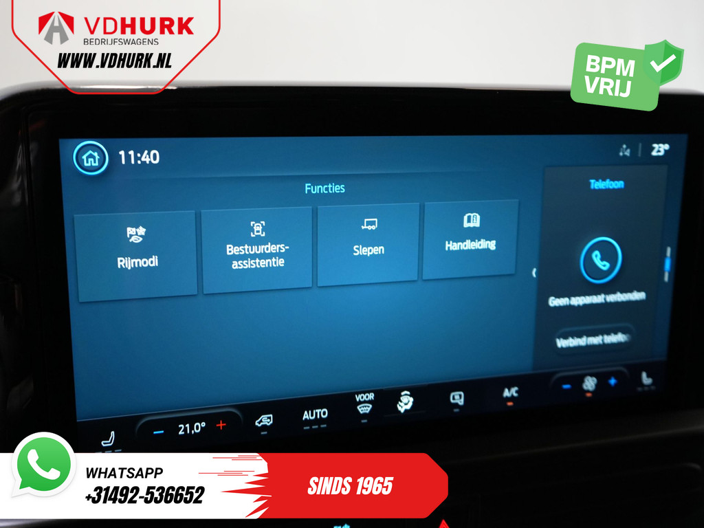 Ford Transit Custom Bestelbus 320 2.0 TDCI 170 pk Aut. L2 Limited BPM VRIJ! Imperiaal + Ladder/ LED/ Stoelverw./ Carplay/ Camera/ PDC/ LMV/ Cruise/ Trekhaak/  23